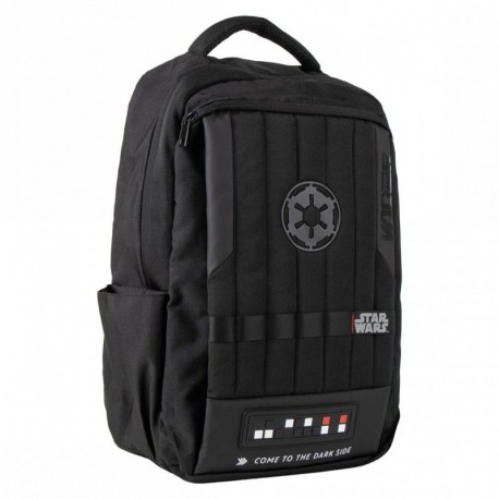 Mochila negra Star Wars con emblema del Imperio