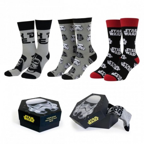 Pack de calcetines Star Wars con diseño de Darth Vader y Stormtroopers