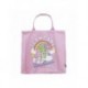 Sac shopping rose Team Bisounours avec arc-en-ciel
