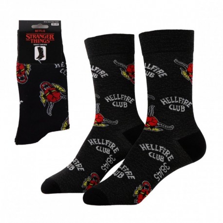Chaussettes noires Stranger Things Hellfire Club