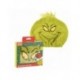 Toalha verde para cabelo com design do The Grinch