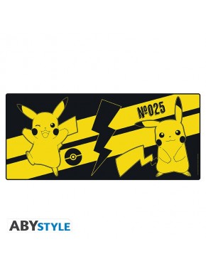 Mousepad XXL Pokémon con Pikachu diseño amarillo y negro