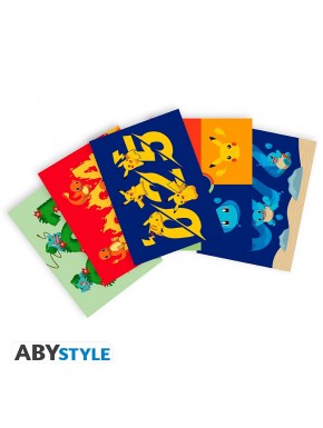 Conjunto de postais Pokémon iniciais Gen 1