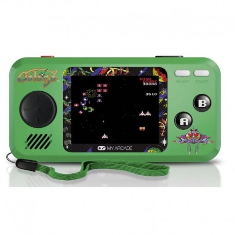 Consola Pocket Player Galaga MY ARCADE verde
