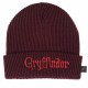 Bonnet bordeaux Gryffondor avec broderie rouge