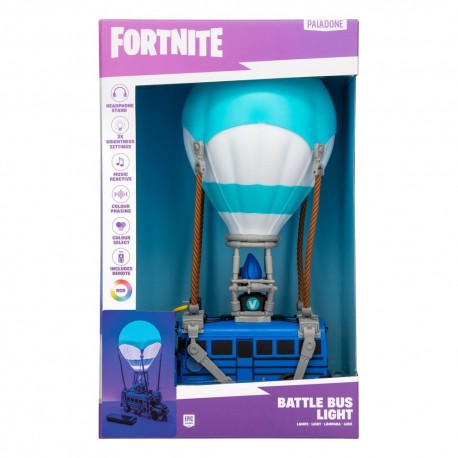 Lámpara diorama Battle Bus Fortnite con luz USB