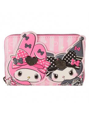 Monedero rosa My Melody y Kuromi de Loungefly