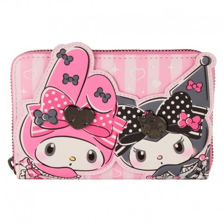 Monedero rosa My Melody y Kuromi de Loungefly
