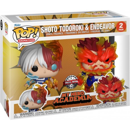 Pack de figuras Funko Pop Todoroki & Endeavor 9 cm
