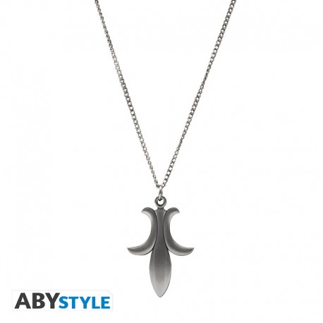 Collar réplica de Misa de Death Note en tono plateado