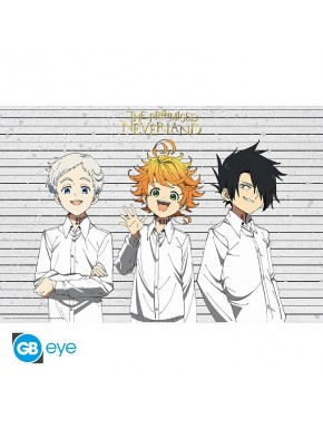 Poster maxi de The Promised Neverland com Emma, Norman e Ray