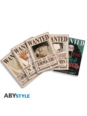 Cartões postais ONE PIECE Wanted Set 2 com personagens