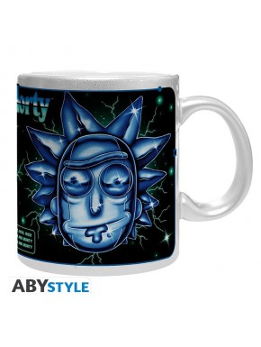 Taza Rick and Morty plateada 320 ml