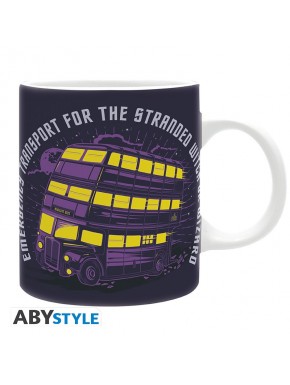 Taza de Harry Potter con diseño del Autobús Noctámbulo