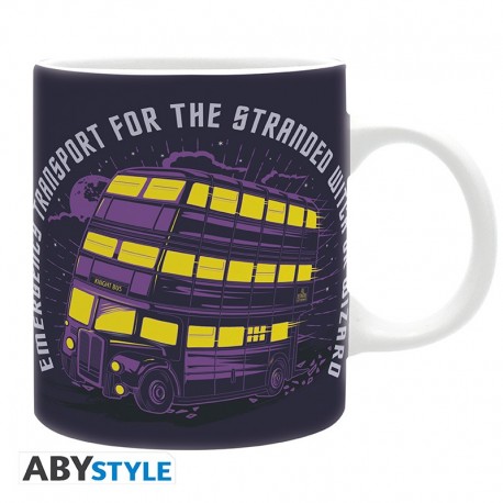 Taza de Harry Potter con diseño del Autobús Noctámbulo