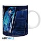Taza de Solo Leveling con Jinwoo en azul