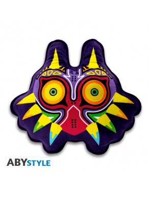 Coussin Masque de Majora The Legend of Zelda avec couleurs vibrantes