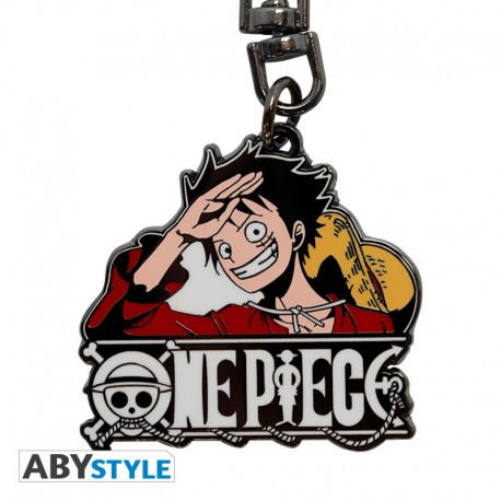 Porte-clés métallique de Luffy de One Piece