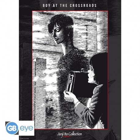 Poster Chibi Boy at the Crossroads de Junji Ito, 52x38cm
