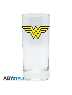 Vaso de Wonder Woman 290ml con logotipo amarillo DC Comics