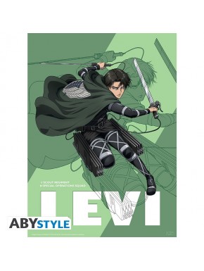 Poster Chibi de Levi Ataque dos Titãs 52x38 cm