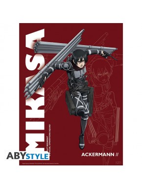 Pôster Chibi Mikasa Attack on Titan 52x38 cm