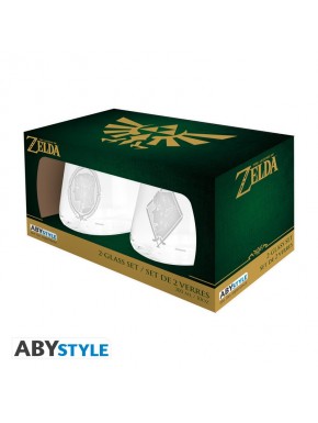 Set de verres The Legend of Zelda avec Zelda et Link