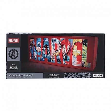 Lámpara del logo Marvel Avengers de 30 cm