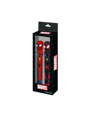 Pack de bolígrafos Spiderman 10 colores