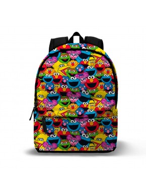 Mochila collage multicolor de Barrio Sésamo