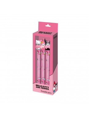 Bolígrafos de gel borrables Hello Kitty con figuras 3D