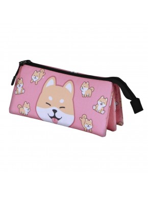 Trousse triple multicolore Shiba Oh My Pop