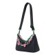 Bolsa Transversal Wicked 2 da Loungefly com detalhes em corrente verde e rosa
