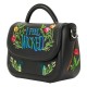 Bolsa preta Wicked da Loungefly com bordados florais