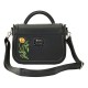 Bolsa preta Wicked da Loungefly com bordados florais