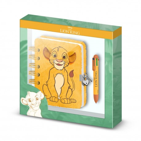 Coffret journal et stylo Le Roi Lion