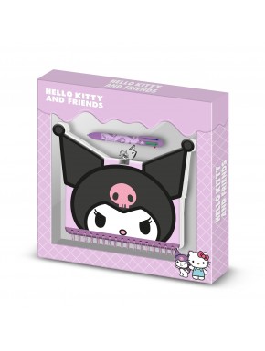 Pack journal Hello Kitty Kuromi et stylo 6 couleurs