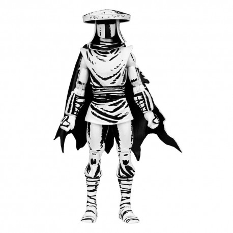 Figura articulada Foot Ninja Guard 18 cm em preto e branco