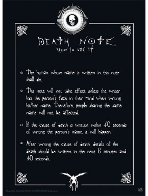 Poster Death Note Normas