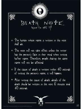 Poster Death Note Rules