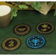 Set 4 coasters metal Zelda Nintendo