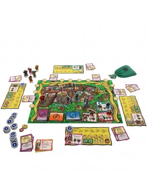 Tablero y componentes del juego El Hobbit