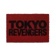 Felpudo rojo Tokyo Revengers con logo negro, 40 x 60 cm