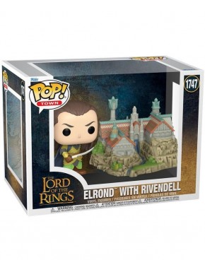 Figurine POP! Town Elrond et Fondcombe de 9 cm de Funko