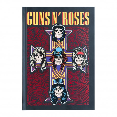 Caderno A5 Guns N' Roses com capa dura