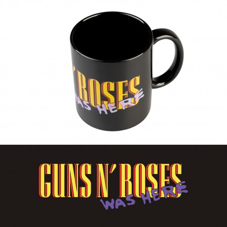 Taza de cerámica Guns N' Roses con logotipo oficial
