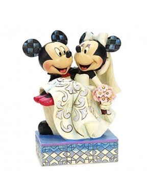 Figura de resina Enesco Disney de Mickey y Minnie de 16 cm