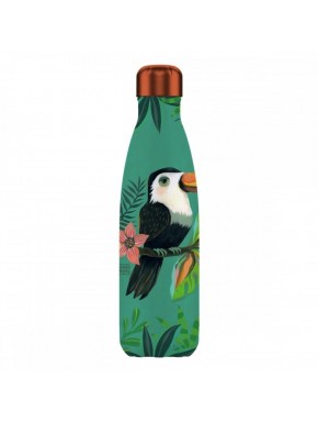 Botella isotérmica Enesco con diseño de tucán