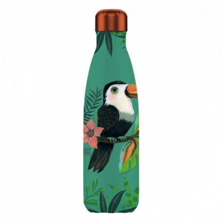 Botella isotérmica Enesco con diseño de tucán