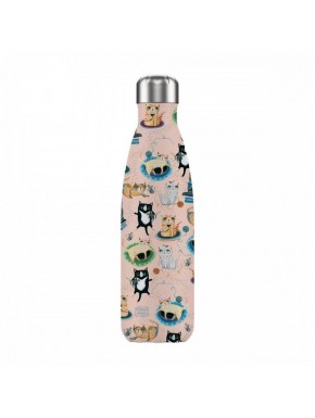 Botella isotérmica con diseño de gatos de Michelle Allen